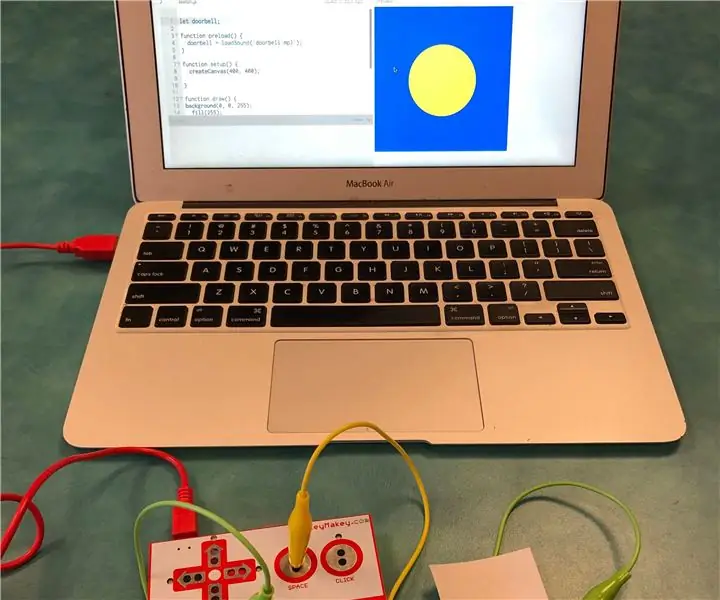 Paberist uksekell W/ P5.js ja Makey Makey: 9 sammu