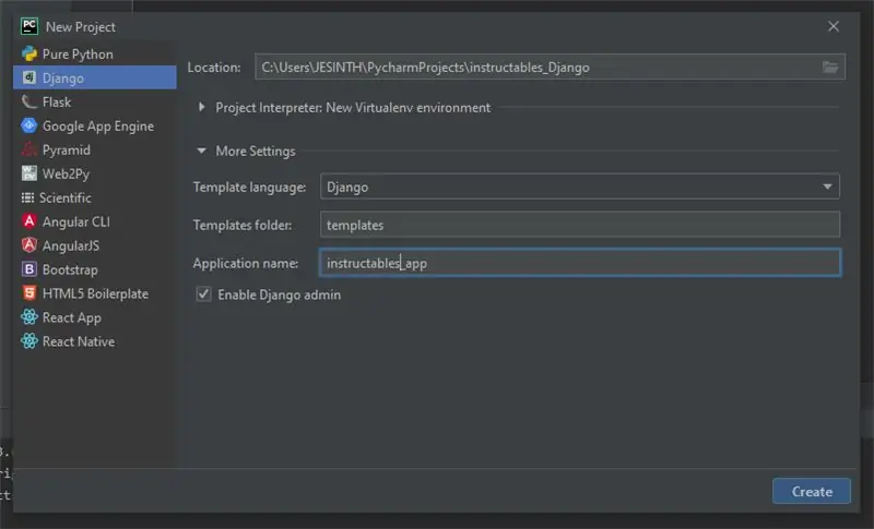 Configuración de su aplicación Django