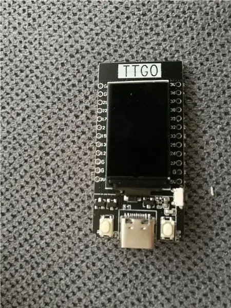 Pantalla TTGO (color) amb Micropython (pantalla TTGO T)