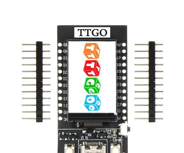 TTGO (színes) kijelző Micropython-szal (TTGO T-kijelző): 6 lépés