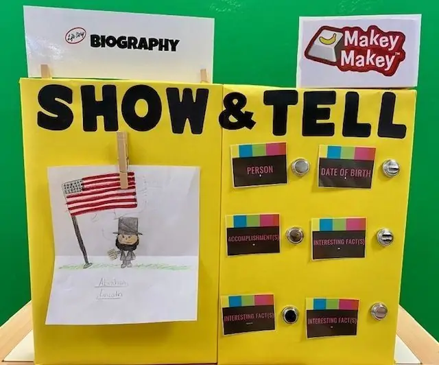 Makey Makey Show and Tell Display: 12 vaihetta (kuvilla)