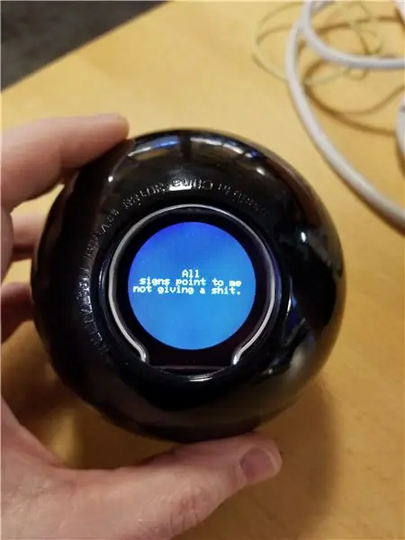 Magic Answers Ball Met Arduino Pro Mini en TFT Display