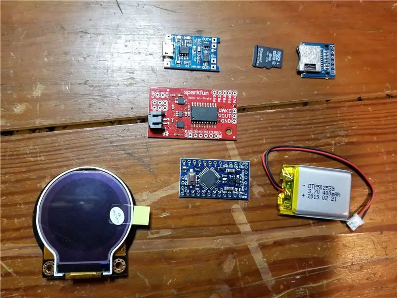 Bola Jawaban Ajaib Dengan Arduino Pro Mini dan Layar TFT