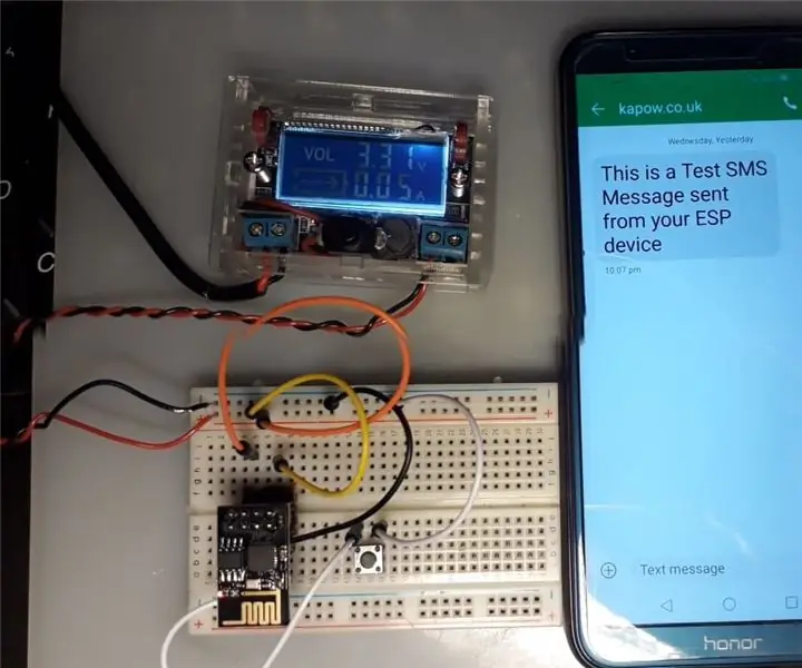 Cómo enviar mensajes de texto SMS desde su proyecto Arduino ESP: 6 pasos