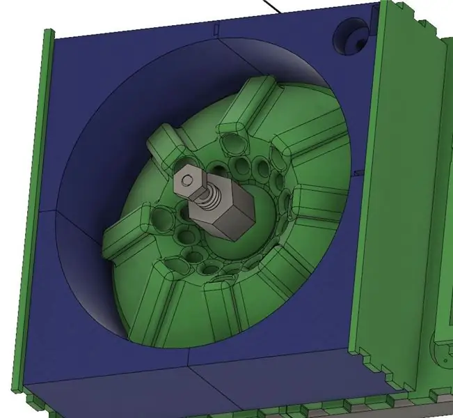 Montage: Rotor und Spinnerschraube anbringen