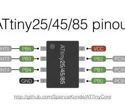 Hvordan brenne ATTiny85 ved hjelp av Arduino-Mega som ISP: 5 trinn