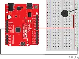 Ավելացնելով Piezo Buzzer- ը