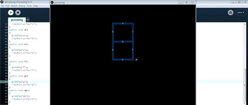 Qayta ishlash va Arduino -ni ulash va 7 -segment va Servo GUI boshqaruvchisini yaratish