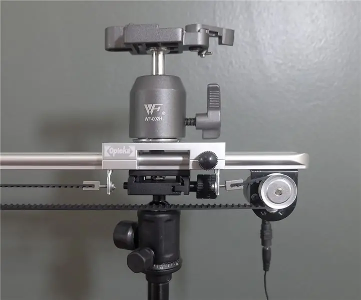 DIE GOEDKOOPSTE GEMOTORISEERDE VAN DIE INTERNET, GORDELGERY, 48 "DIY CAMERA SLIDER: 12 stappe (met prente)