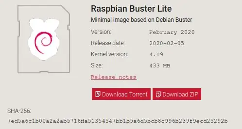 قم بتثبيت Raspbian Buster Lite