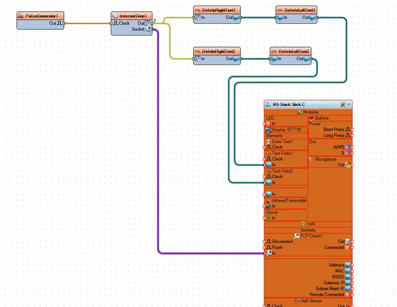 In Visuino Connect-componenten