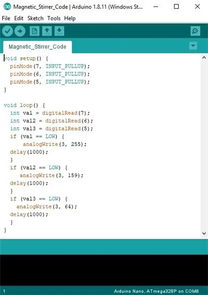 Nalaganje kode v Arduino Nano