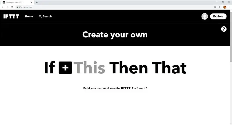 IFTTT -konfiguration