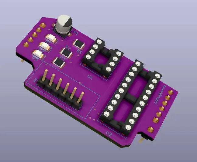 Arduino Attiny प्रोग्रामिंग शील्ड - SMD