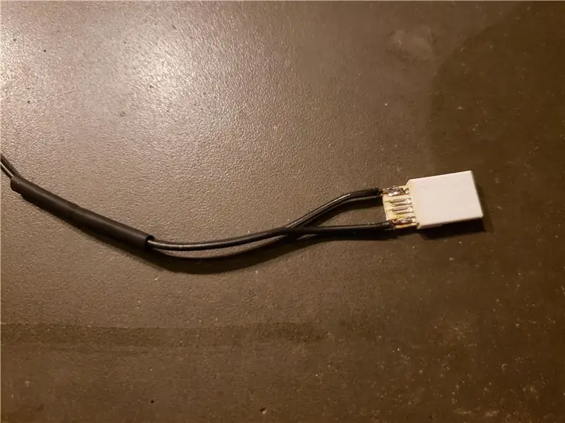 Fabrication du cordon d'alimentation - extrémité USB