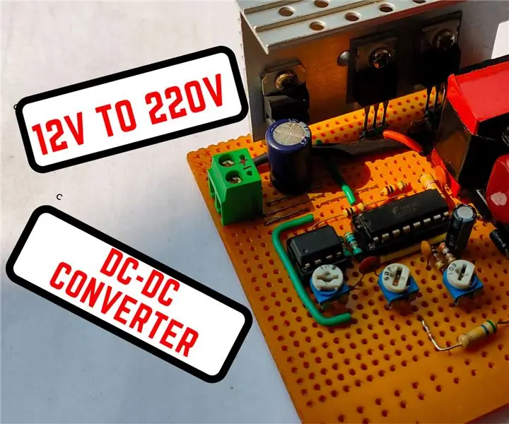 200 watt 12V-220V DC-DC átalakító: 13 lépés (képekkel)