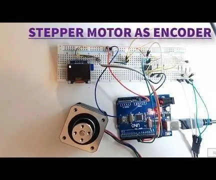 Jinsi ya Kutumia Magari ya Stepper Kama Encoder ya Rotary na OLED Onyesha kwa Hatua: 6 Hatua