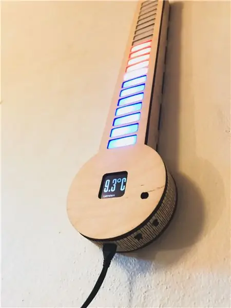 Digitální LED teploměr RPi