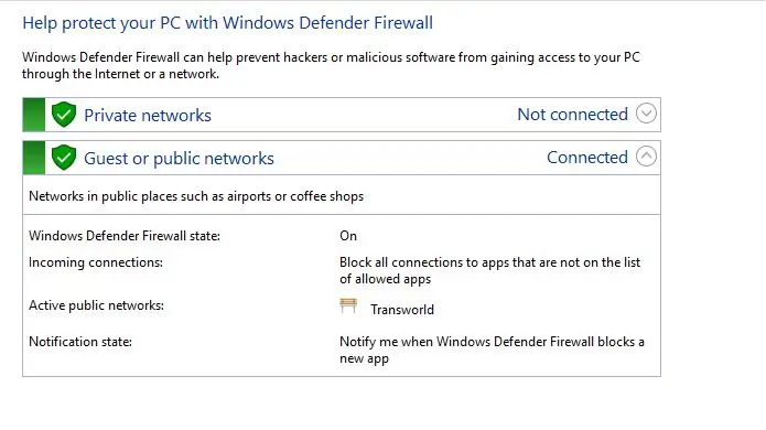 3. Firewall de Windows