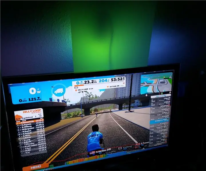 Zwift Ambilight na Kiwango cha Kiwango cha Moyo Taa ya Smartbulb: Hatua 4