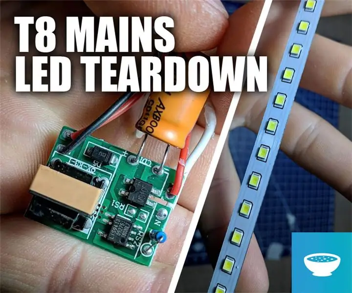 T8 Mains LED Light Teardown: 4 ขั้นตอน