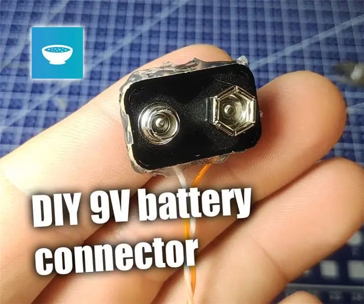 DIY 9V батарея туташтыргычы: 3 кадам