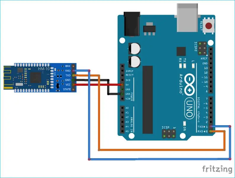 Koble Arduino til HM-10