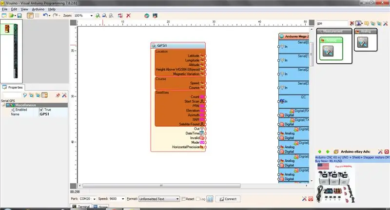 AÑADIR MÓDULO GPS Y PANTALLA NEXTION EN VISUINO