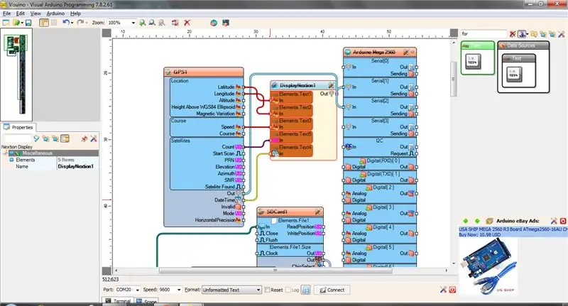 CONFIGURING NEXTION DISPLAY AT GPS