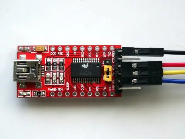 Conectați afișajul Nextion la modulul de comunicare serial USB