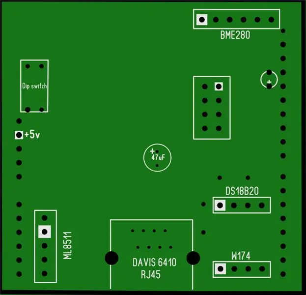 Tấm chắn trạm thời tiết PCB Arduino Uno