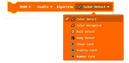 Initialiseer MU Vision Sensor