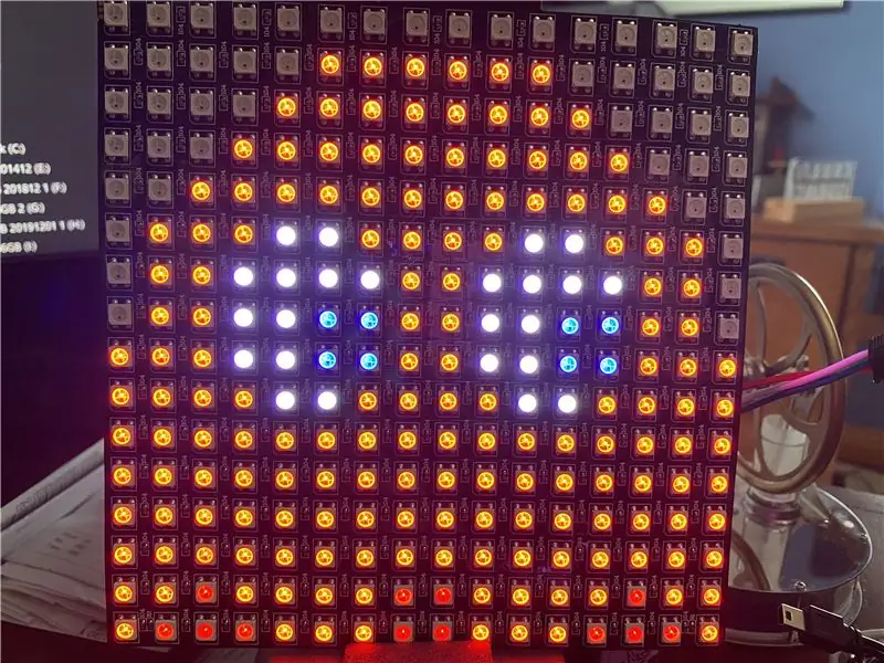 Projetos Arduino de painel LED 16x16 RGB