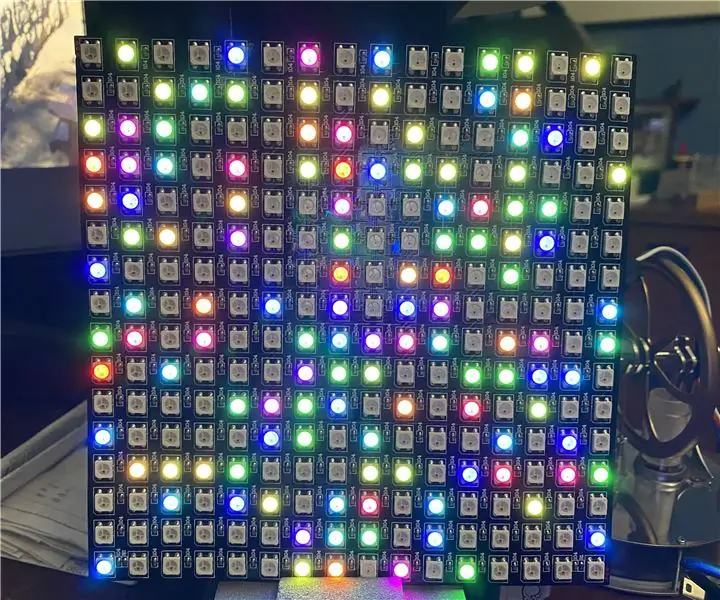 16x16 RGB LED ploča Arduino projekti: 5 koraka (sa slikama)