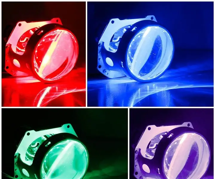 Hoe om LED Demon Eye op te stel met 'n Bluetooth -app vir slimfone: 5 stappe