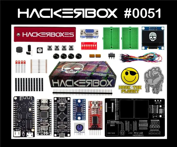 „HackerBox 0051“: MCU laboratorija: 10 žingsnių