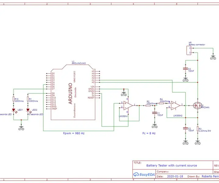 Arduino akkumulátor tesztelő WEB felhasználói felülettel: 5 lépés