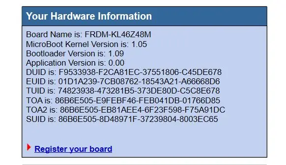 Получаване на Bootloader и версията на фърмуера на приложението