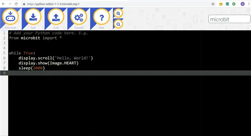 Micro: bit Python Editor руу очно уу