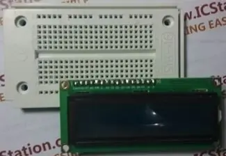 LCD1602 কে রুটি বোর্ডের সাথে সংযুক্ত করুন।