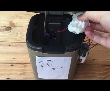 Whistle Controlled Dustbin: 5 Βήματα