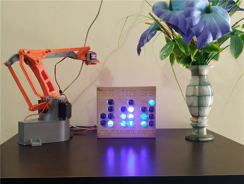 Binary Desk Clock