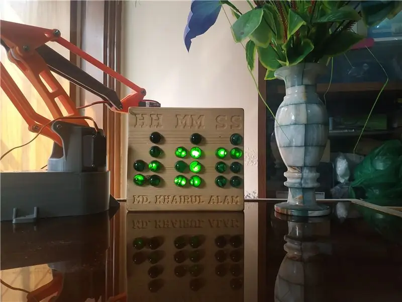 Binary Desk Clock