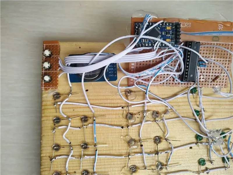 Connexion du circuit imprimé avec les LED