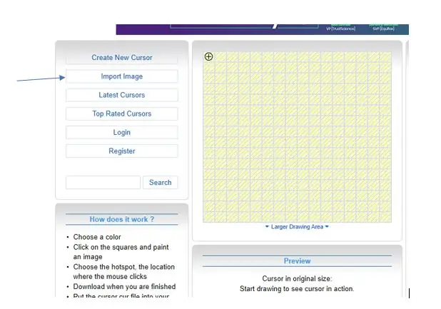 Convertiu la vostra imatge en un fitxer de cursor