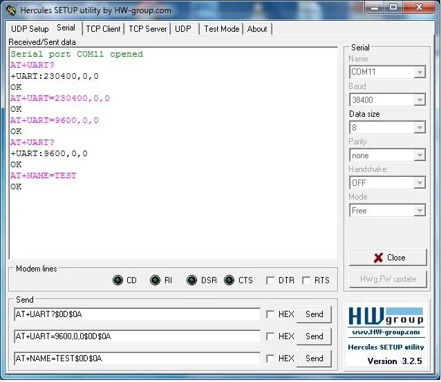 Programiranje modula Bluetooth HC-05