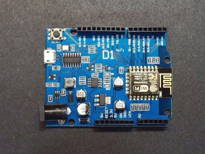 Uno ilə ESP8266 WeMos D1 R1 WiFI Prosessoru