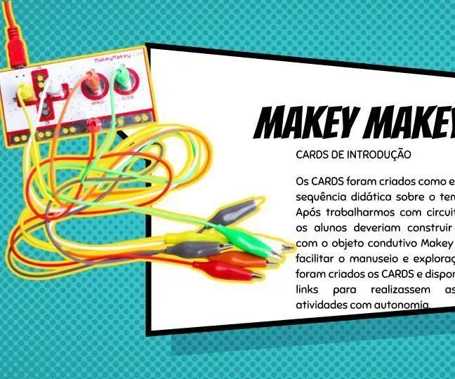 CARDS DE INTRODUÇU AO MAKEY MAKEY: 16 Addım