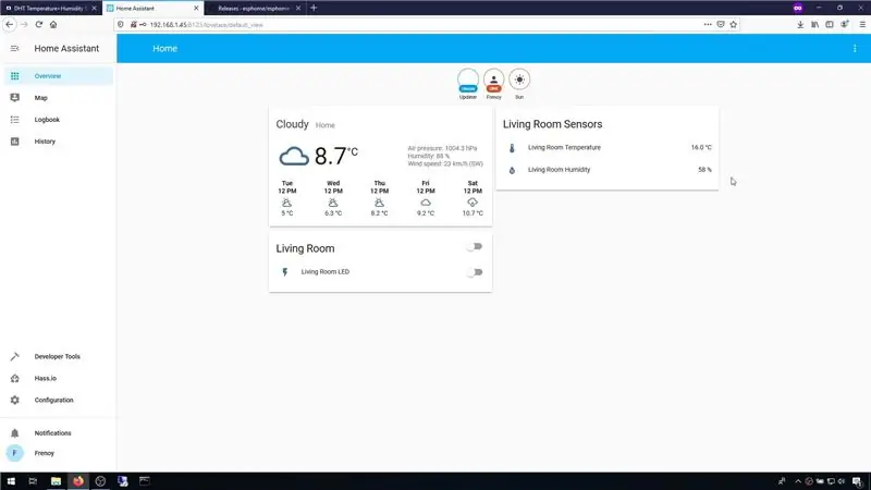 Vaadake temperatuuri ja niiskuse väärtusi