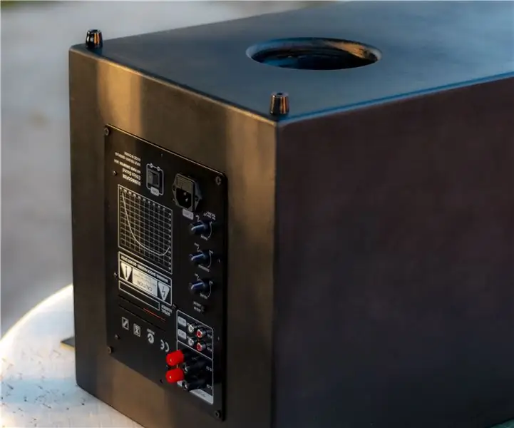 DIY Down Firing Port Active Subwoofer: 18 vaihetta (kuvilla)